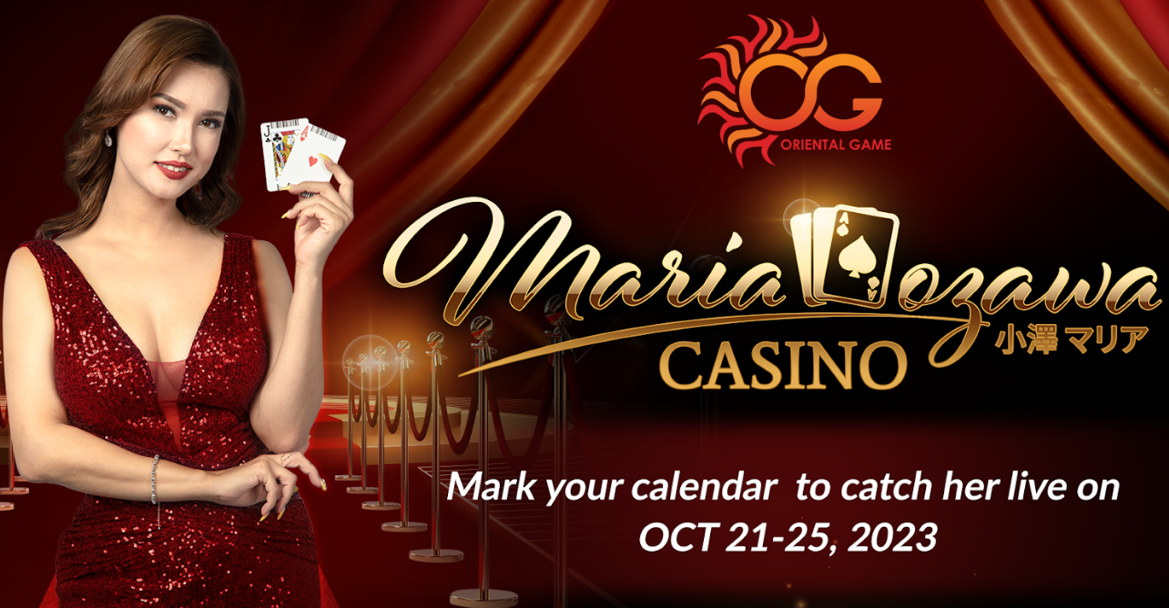 Catch Maria Ozawa play's live casino at Oriental Gaming tables